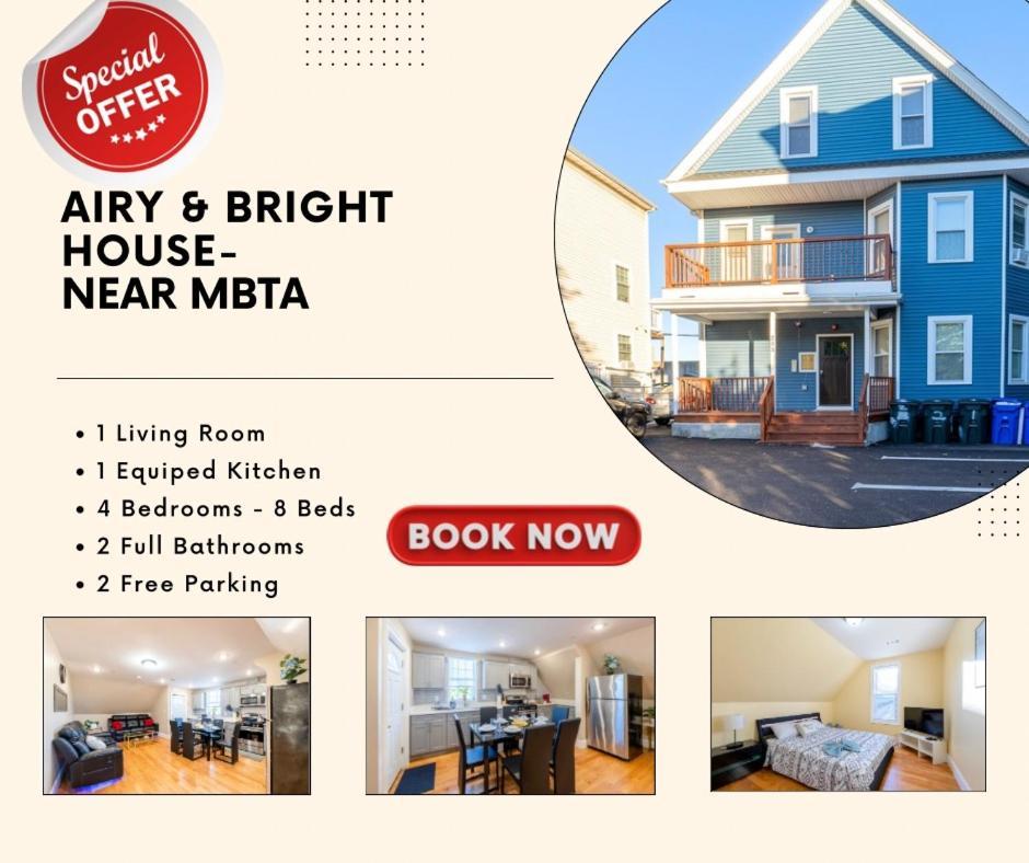 233-3 4Br Boston - Peaceful Escape Near Downtown Lägenhet Exteriör bild